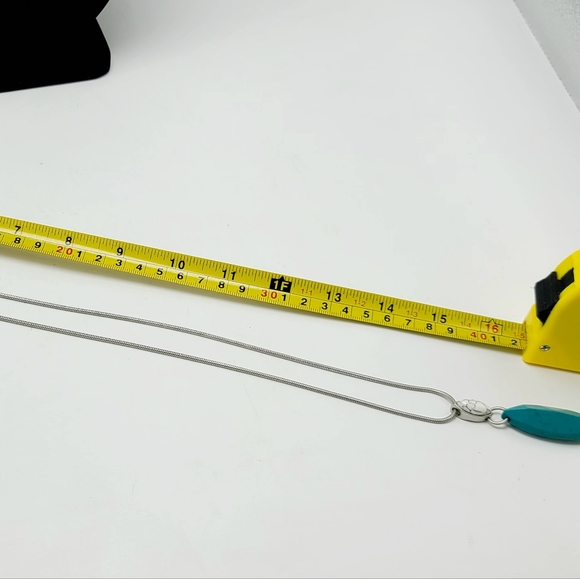 Lia Sophia Turquoise pendant long necklace - Picture 2 of 5